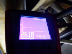 臭気センサー値急上昇