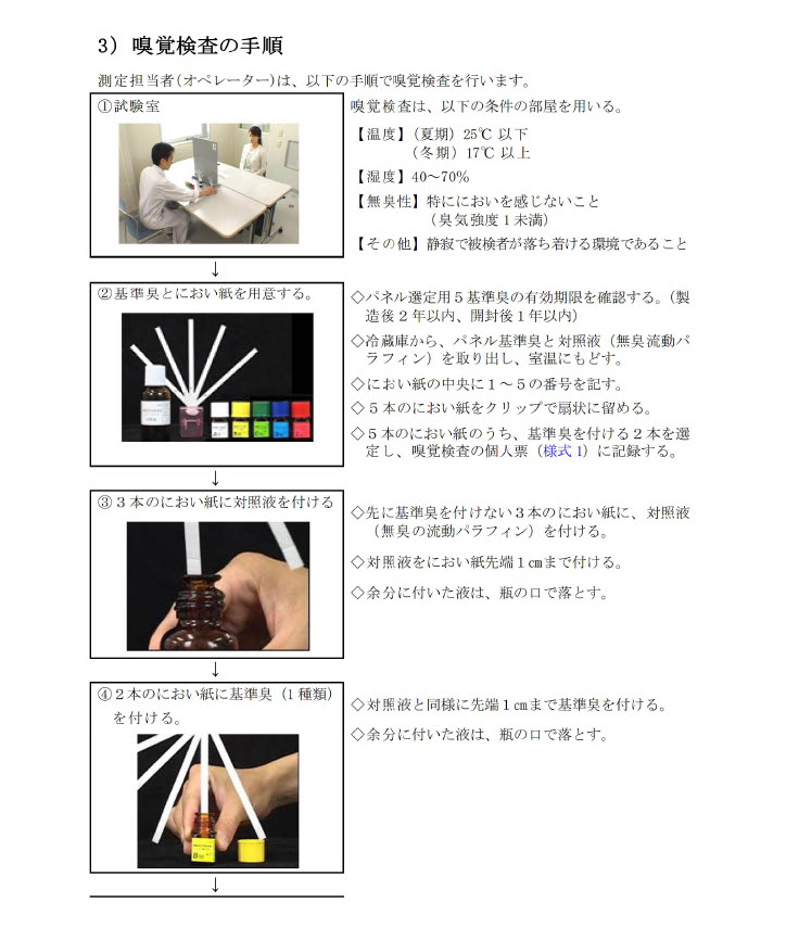 基準臭の嗅ぎ分け1